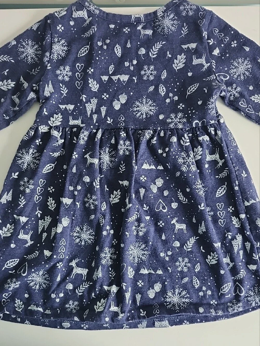 Old Navy Red & Navy Patterned Holiday Dress Duo